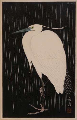 GAKUSUI IDE (1899-1978) SHOWA ERA, C.1950 A Japanese woodblo...