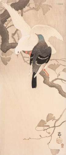 OHARA KOSON (1877-1945) TAISHO ERA, 20TH CENTURY Two Japanes...