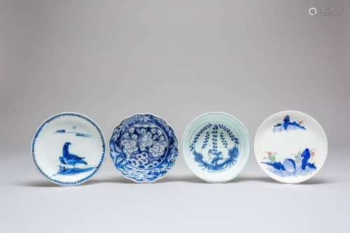 A COLLECTION OF PORCELAIN ITEMS WITH BIRDS 17TH CENTURY AND ...