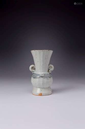 A RARE JAPANESE BLUE AND WHITE VASE EDO PERIOD, C.1670 The b...