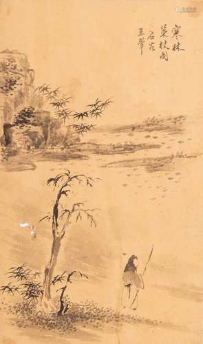 ATTRIBUTED TO WANG HUI LANDSCAPE WITH SCHOLARS Eight Chinese...