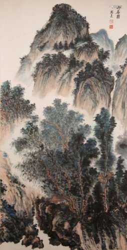 SUN XIKUN (1921-2003) LIVING IN THE MOUNTAINS A Chinese scro...