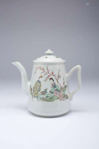 A CHINESE FAMILLE ROSE TEAPOT AND COVER REPUBLIC PERIOD One ...