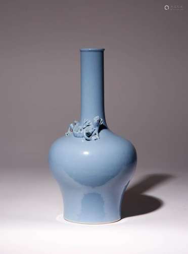 A CHINESE CLAIR-DE-LUNE GLAZED VASE LATE QING DYNASTY With a...