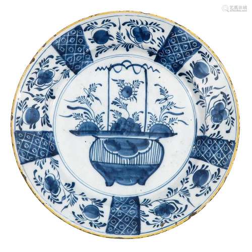 An 18th Century Delft Plate