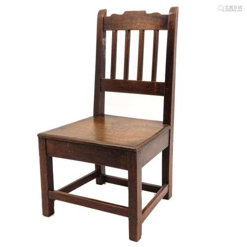 An English Childs Oak Chair