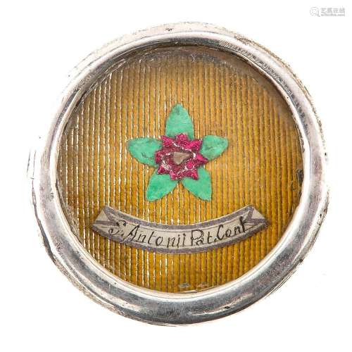 A Relic Holder Including Relic of Saint Antonius with Certif...