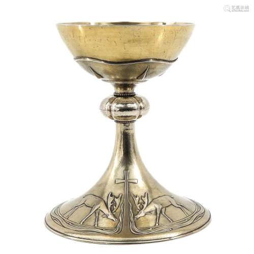 An Art Deco Silver Chalice