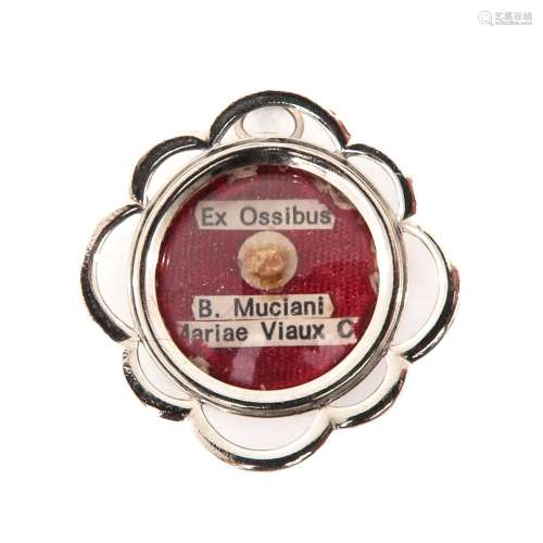 A Relic Holder Including Relic of Saint Musiani with Certifi...