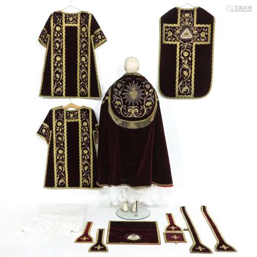 A Very Rare and Complete Liturgical Robe Set