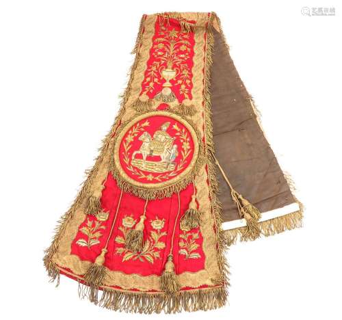 A 19th Century Religious Processional Banner