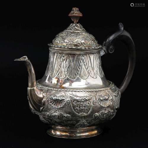 A 18th Century Dutch Silver Coffee Pot