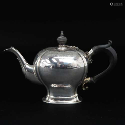An 18th Century Dutch Silver Teapot
