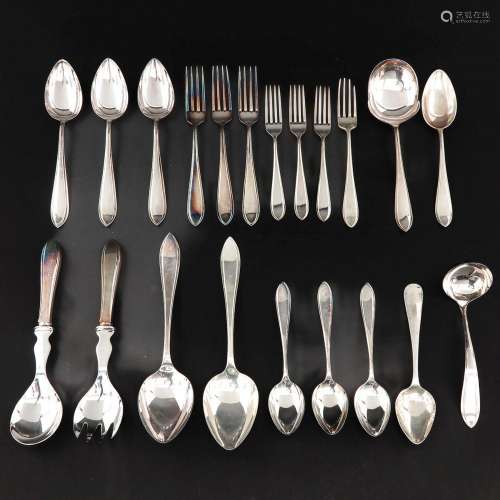 A Collection of Dutch Silver Cutlery