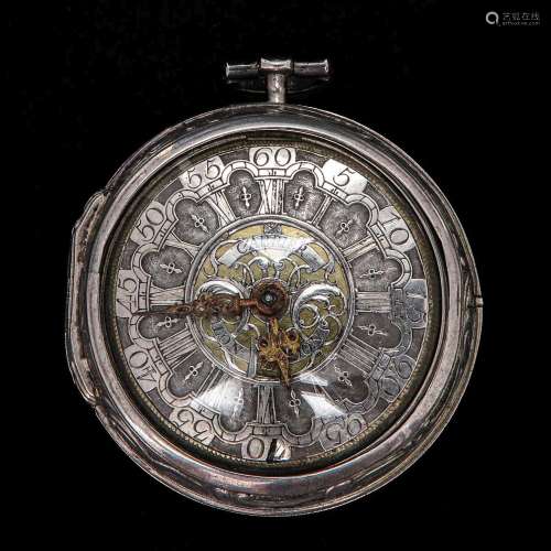 A Silver Pocket Watch Signed Cabrier London Circa 1770