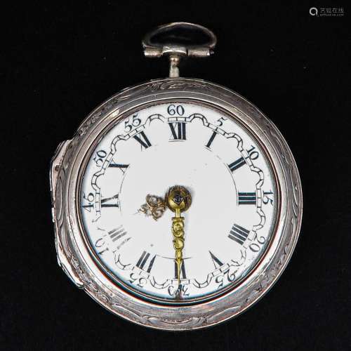 A Silver Pocket Watch Signed Tarts London Circa 1770