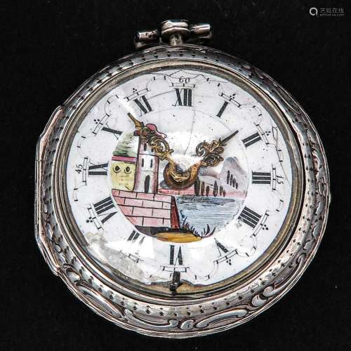 A Silver Pocket Watch Signed Weldon London Circa 1770
