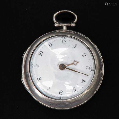 A Silver Pocket Watch Signed Bennett London Circa 1720