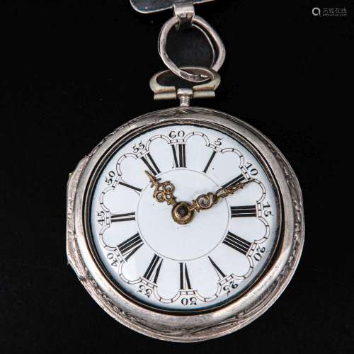 A Silver Pocket Watch Signed P. Butt London