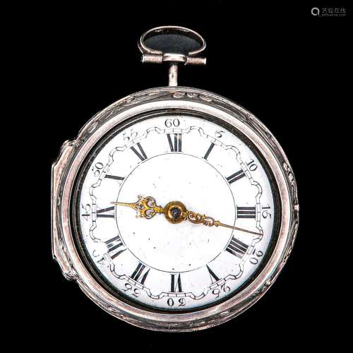 An 18th Century Silver Pocket Watch Signed Martineau London