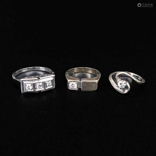 A Collection of 3 Diamond Rings