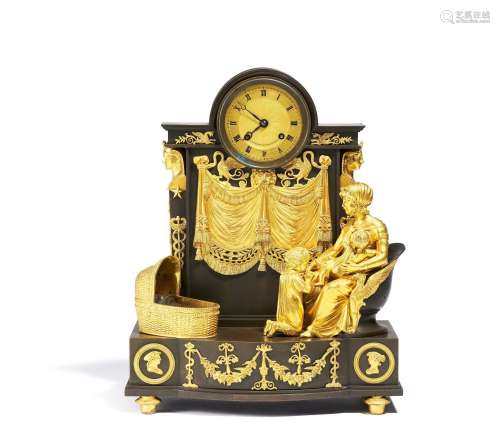 Pendulum clock "La Prière de Nuit"