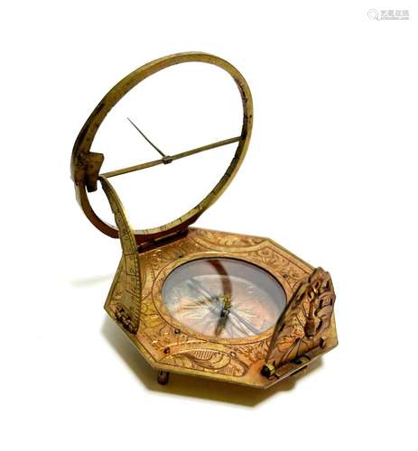 Equatorial pocket sundial