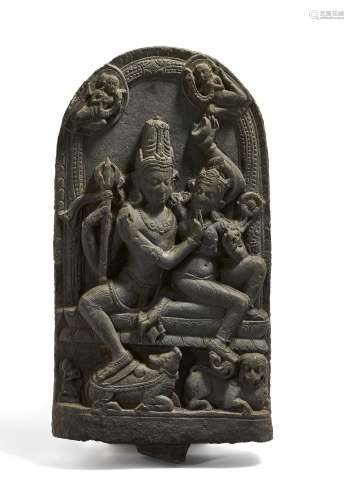 Stela of an Uma Maheshvara