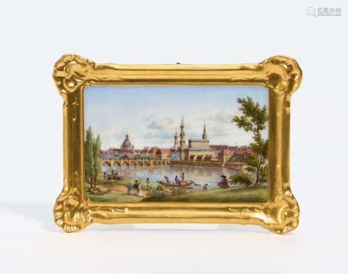 Small picture panel with view of Dresden