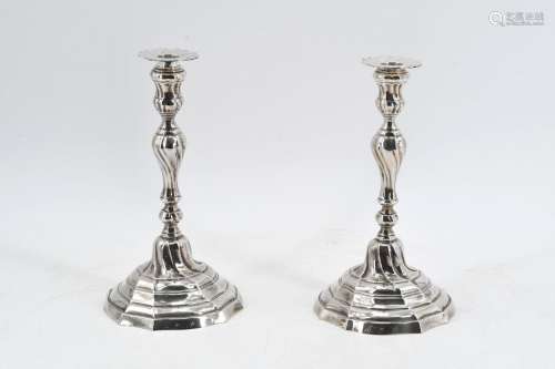 Pair of baroque style candlesticks