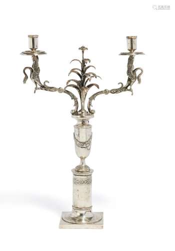 Large girandole with swan decor