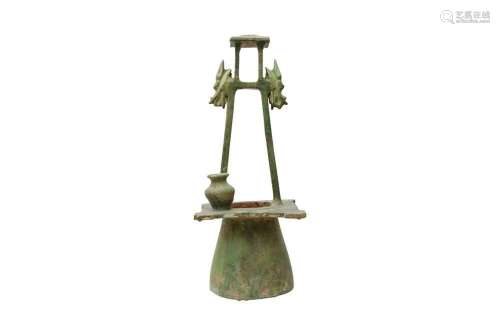 A CHINESE GREEN-GLAZED MODEL OF A WELL