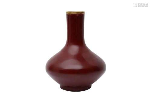 A CHINESE COPPER-RED VASE