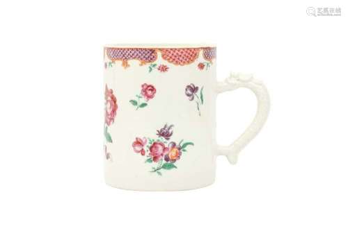 A CHINESE EXPORT FAMILLE-ROSE TANKARD