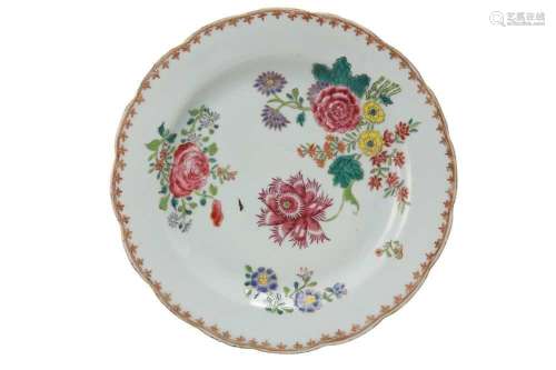 A CHINESE FAMILLE-ROSE `BLOSSOMS` DISH