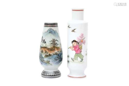 TWO CHINESE VASES