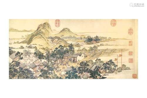 A CHINESE PRINTED HANDSCROLL Prospersous Suzhou
