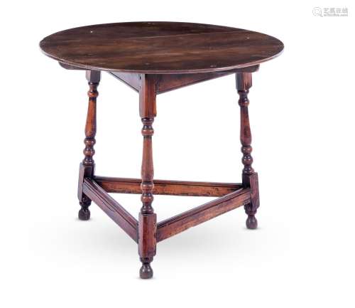 A FRUITWOOD CRICKET TABLE, MID 18TH CENTURY