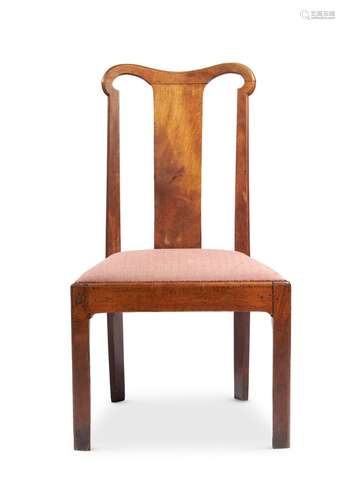 A GEORGE II WALNUT SIDE CHAIR, MID 18TH CENTURY