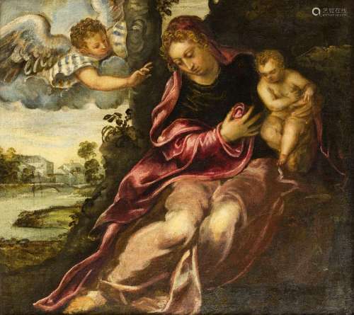 Giovanni Galizzi,  Italian fl.1543-1565-  Virgin and child w...