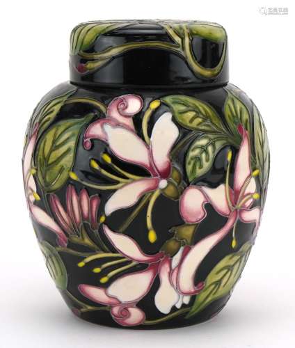 Moorcroft Pottery ginger jar and cover hand painted with sty...