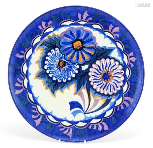 Carlton Ware Handcraft wall plate hand painted with stylised...