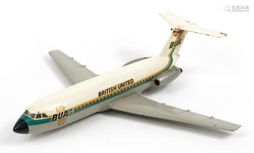 British United Airways 1/72 scale model BAC 1-11 aeroplane b...