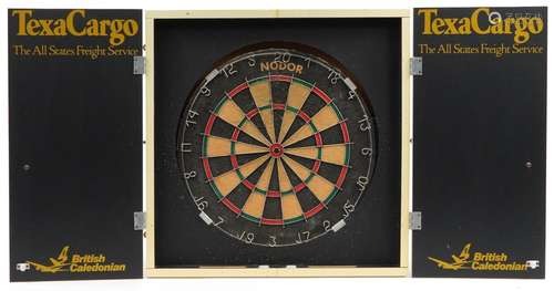 British Caledonian Airways, aviation interest dartboard with...