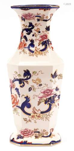 Large Masons ironstone Mandalay vase, 43cm high