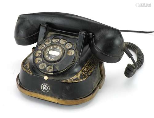 Early 20th century Belgian dial bell telephone by MFG Compan...