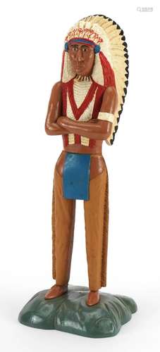 Advertising figure of an American Red Indian, possibly for t...