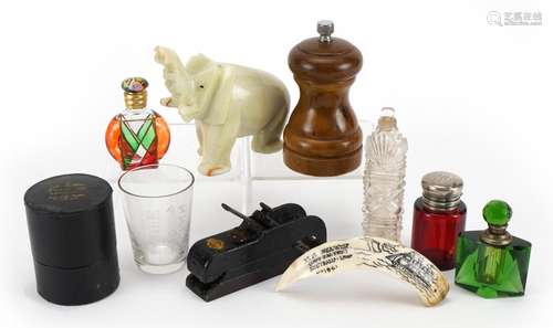 Victorian and later objects including scent bottles, Stanley...