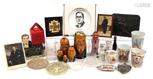 Political and commemorative sundry items including Lord Derb...