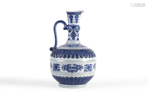 Blue and White Ewer